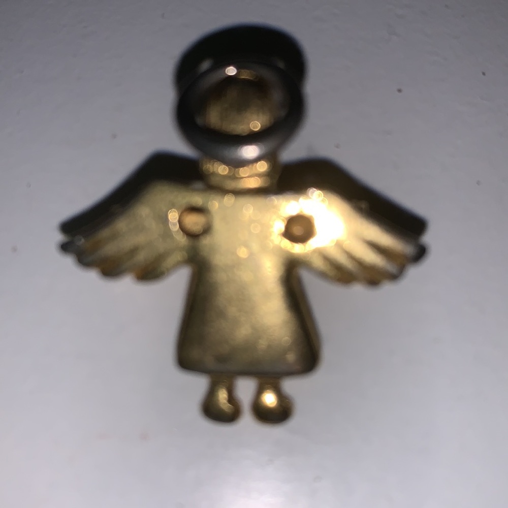 Vintage signed imo 95 angel brooch/pendant